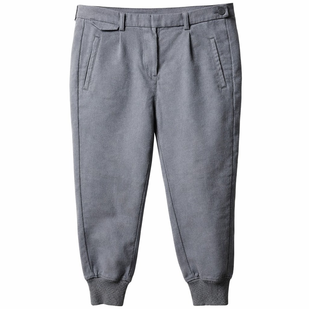 HANNES ROETHER Jogger Style Pant Mens Sz M Gray Tapered Leg Cotton Blend EUC!